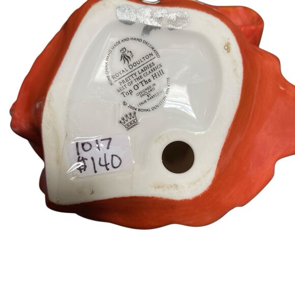 ROYAL DOULTON ENGLAND TOP OF THE HILL Vtg FIGURINE PRETTY LADIES 6.5” - Picture 6 of 8